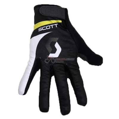 2020 Scott Long Finger Gloves Black White (3)